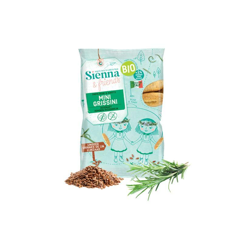 Sienna & Friends Mini grissini rozemarijn bio 20g