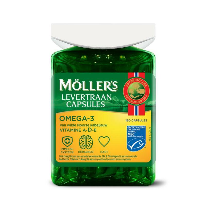 Mollers Omega-3 levertraancaps 160ca