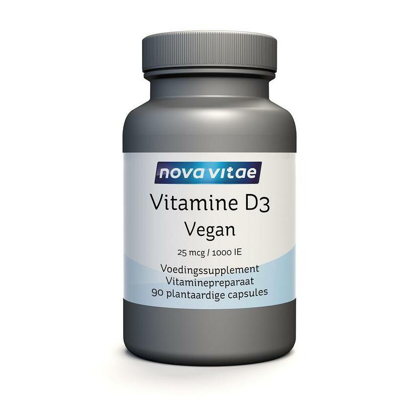 Nova Vitae Vitamine D3 1000IE 25 mcg vegan 90vc