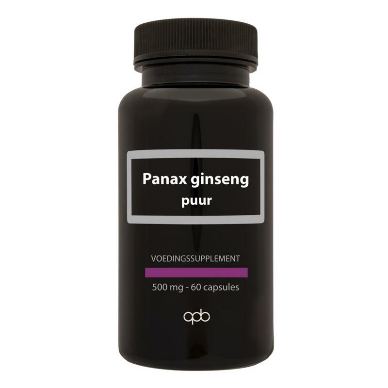 Apb Holland Panax ginseng 500 mg puur 60vc