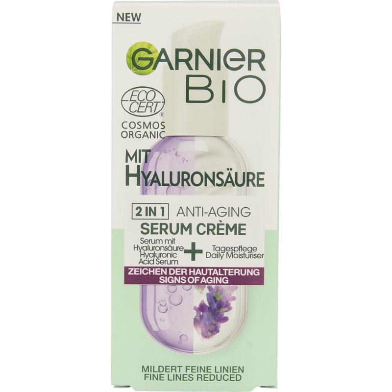 Garnier Bio anti-aging serum cream met hyaluronzuur 50ml