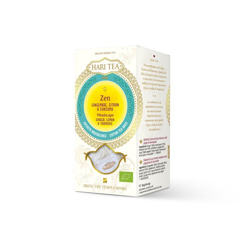 Hari Tea Ginger lemon & tumeric mindscape ginger bio 10st