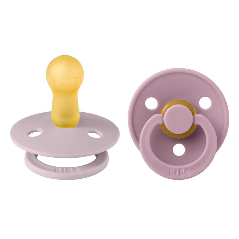 Bibs Fopspeen maat 2 - dusky lilac/heather 2pack 2st