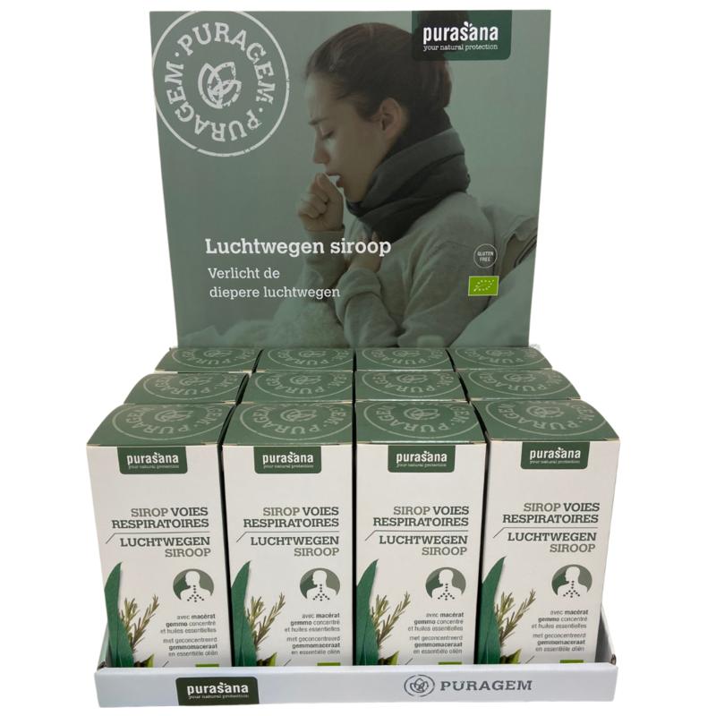 Purasana Puragem luchtwegen siroop display gevuld displ