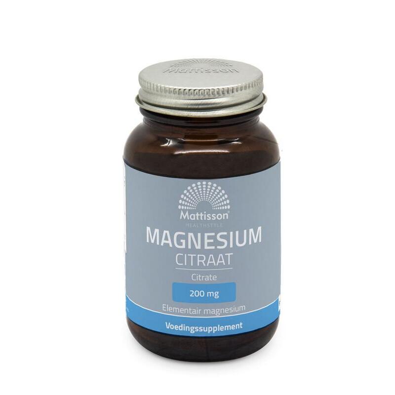 Mattisson Magnesium citraat 200mg 60tb