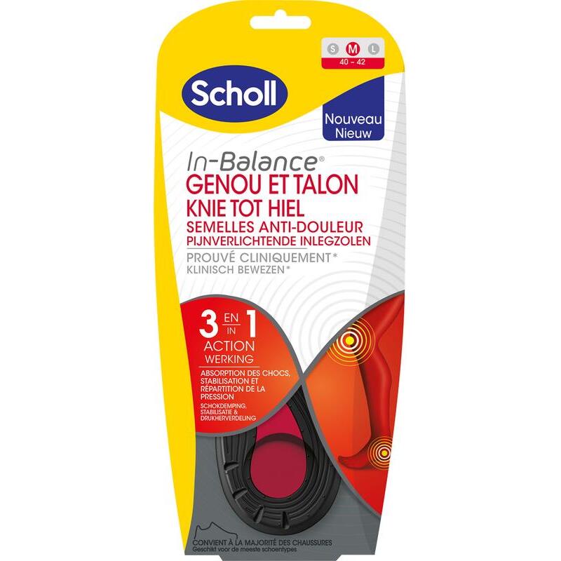 Scholl In balance inlegzolen knie tot hiel medium 1paar