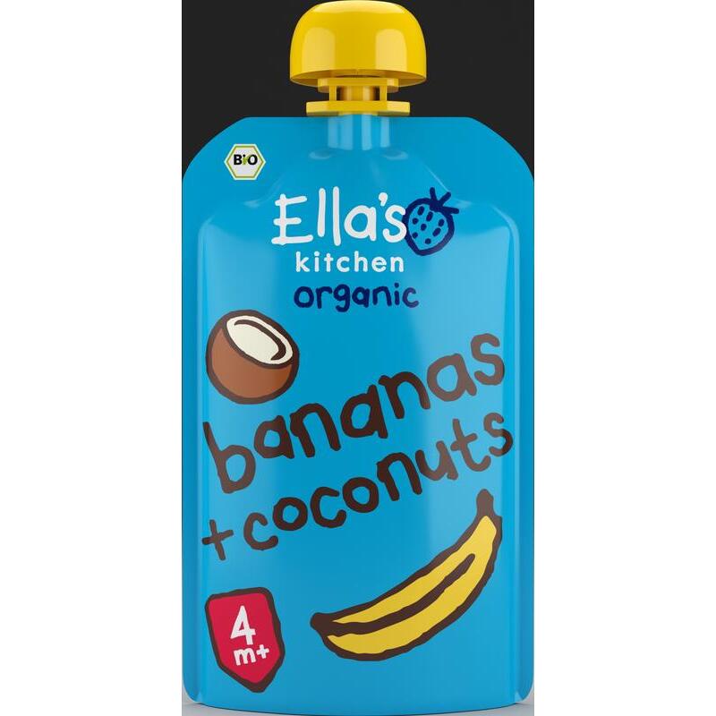 Ella's Kitchen bananas & coconut 4+ knijpzakj 120g