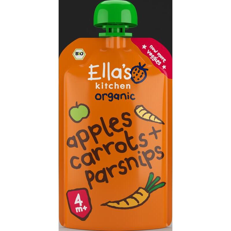 Ella's Kitchen apples carrots&parsnips 4+knij 120g