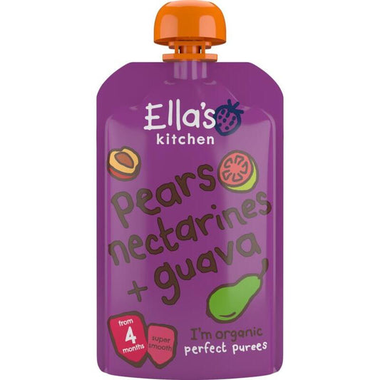 Ella's Kitchen pears nectarines&guava 4+knijp 120g