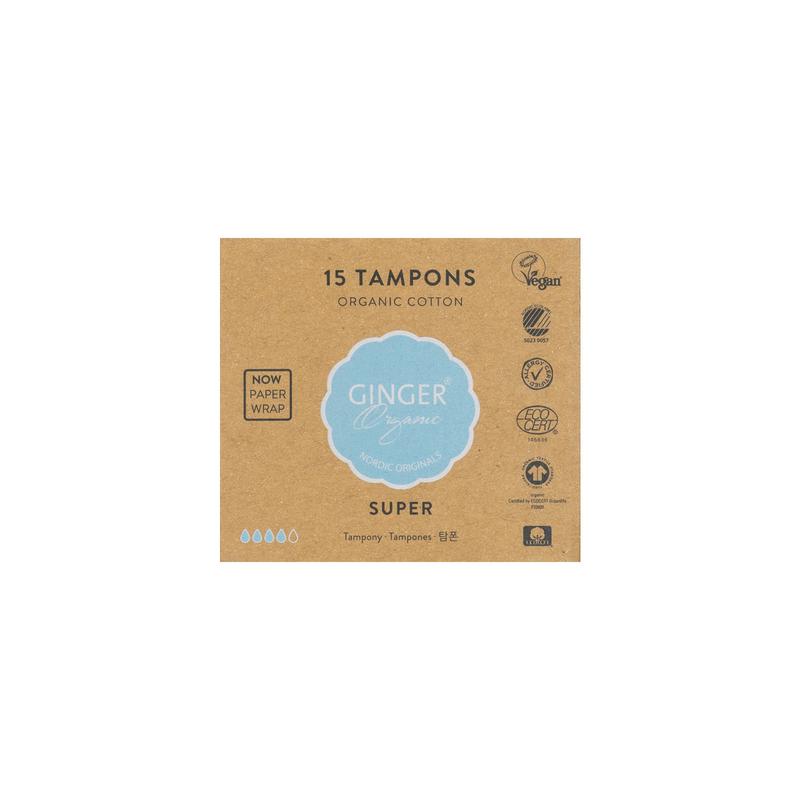 Ginger Organic Tampon super 15st