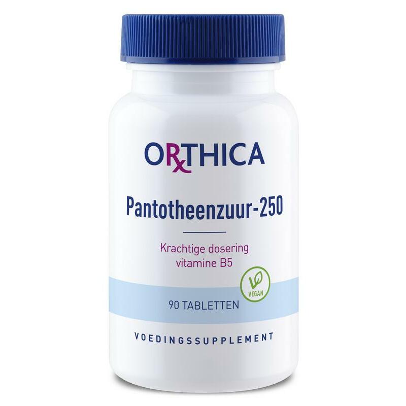 Orthica Vitamine B5 pantotheenzuur 250 90tb