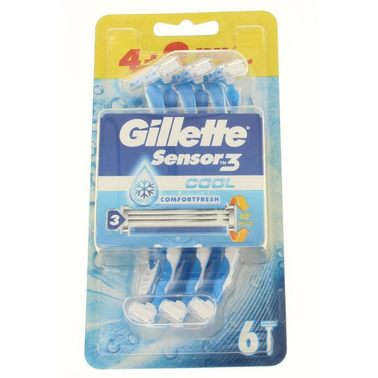 Gillette Sensor 3 cool wegwerpmesjes 6st