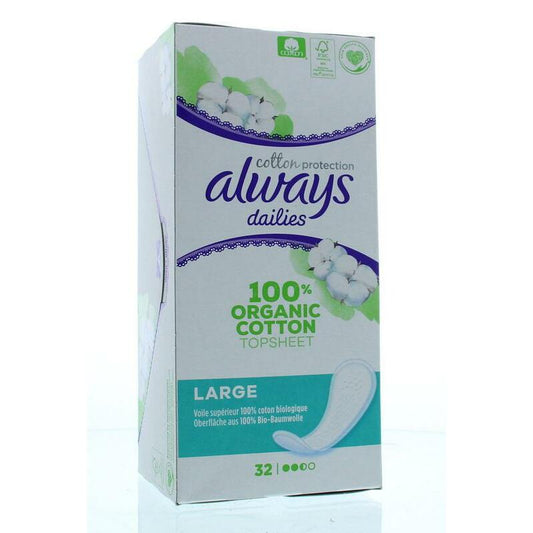 Always Cotton protection inlegkruisjes large 32st