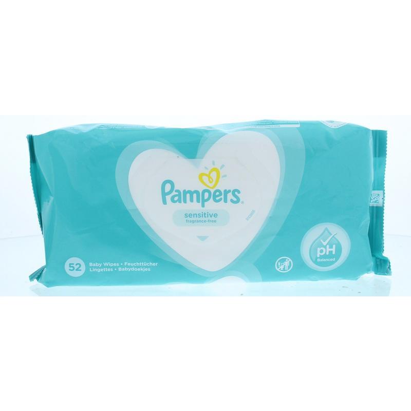 Pampers Babydoekjes sensitive 52st