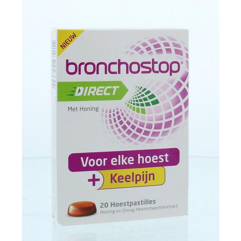 Bronchostop Direct pastilles honing 20st