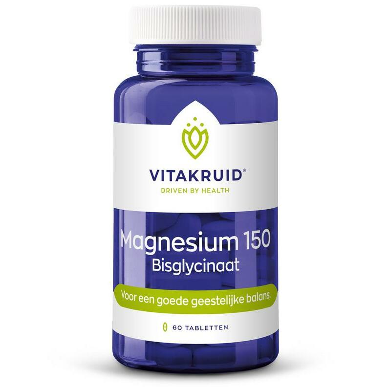 Vitakruid Magnesium 150 bisglycinaat 60tb