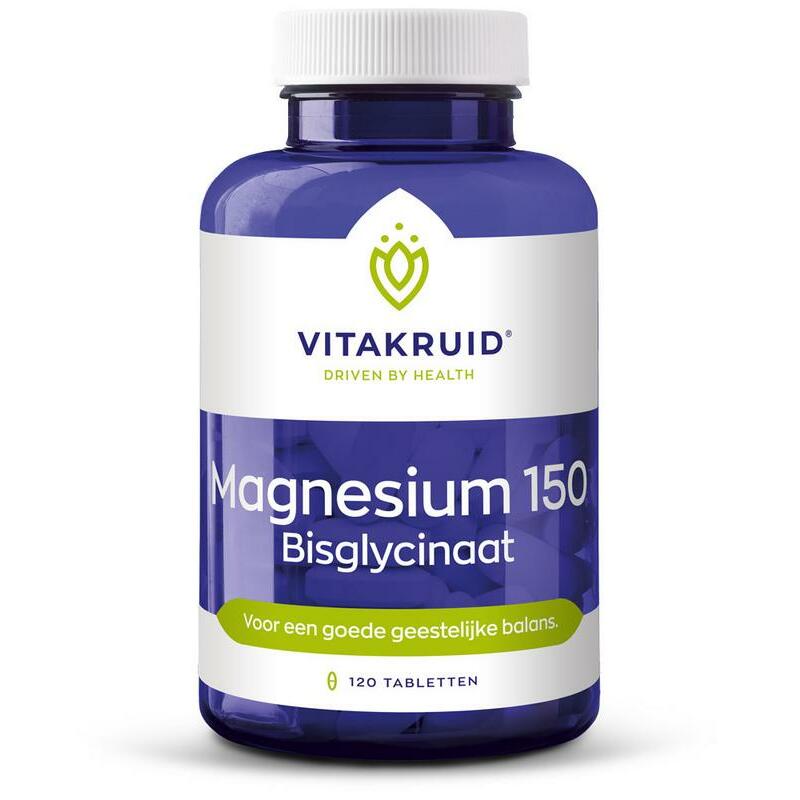 Vitakruid Magnesium 150 bisglycinaat 120tb