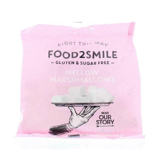 Food2Smile Marshmallows suikervrij glutenvrij lactosevrij 50g
