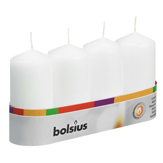 Bolsius Stompkaars 100/48 wit 4st
