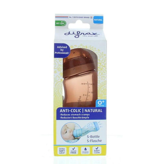 Difrax S-Fles natural bruin 170 ml 170ml