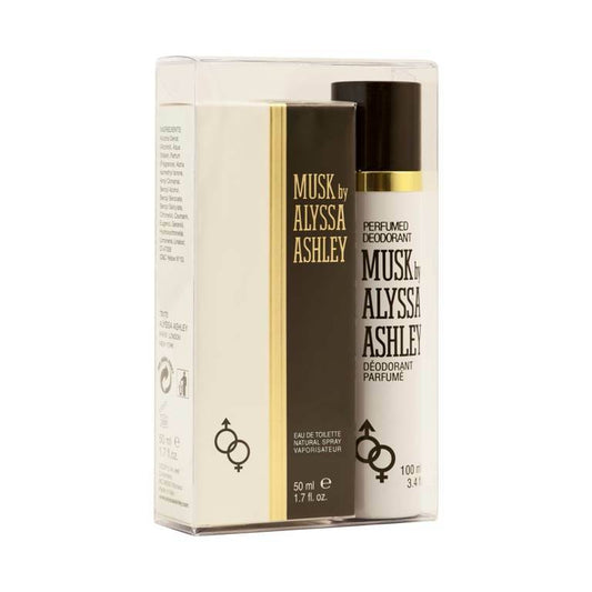 Alyssa Ashley Musk eau de toilette 50ml & deodorant spray 100ml set