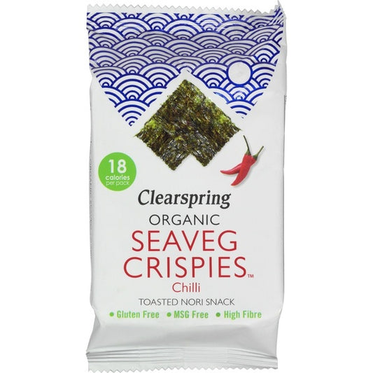 Clearspring Seaveg crispies chilli bio 4g