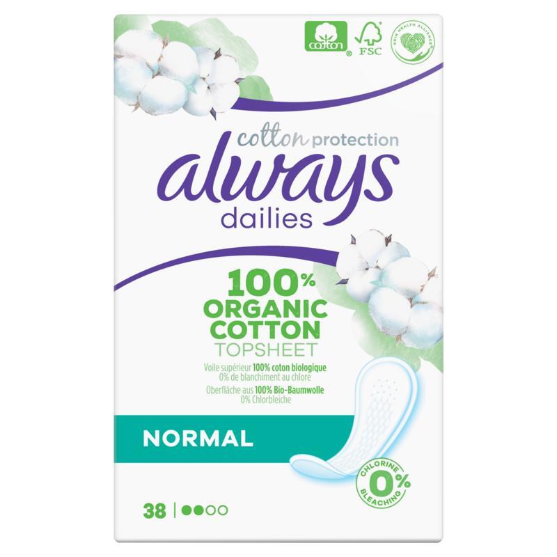 Always Dailies inlegkruisjes cotton protection 38st