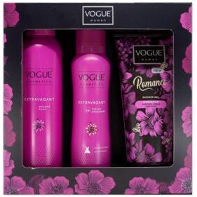 Vogue Women cadeauset extravaganza deo/foam/shower 1set