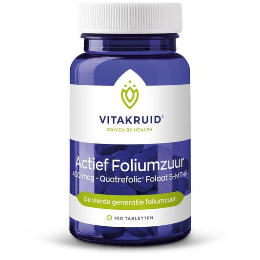 Vitakruid Actief foliumzuur 400 mcg 100tb