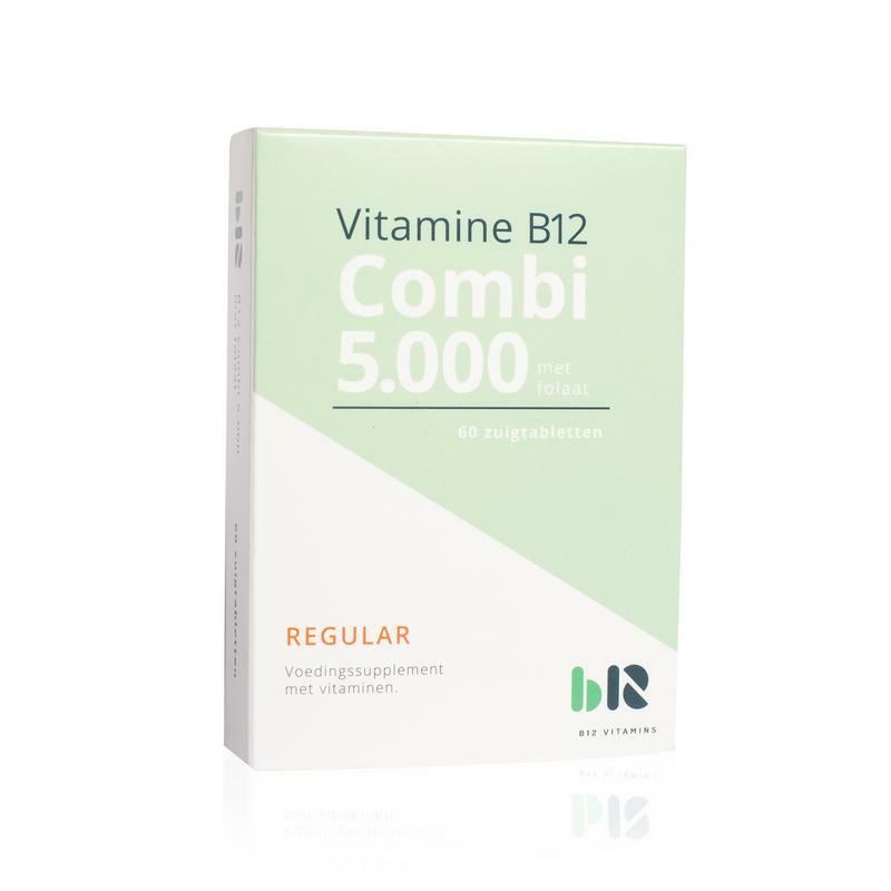 B12 Vitamins B12 Combi 5000 met folaat zonder B6 60tb