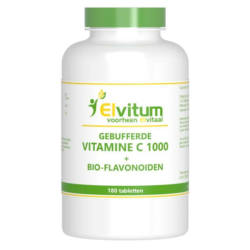 Elvitaal/elvitum Gebufferde vitamine C 1000 mg 180tb