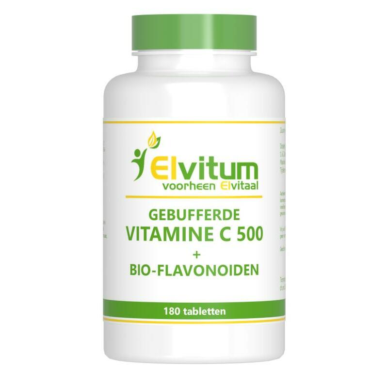 Elvitaal/elvitum Gebufferde vitamine C 500 mg 180tb