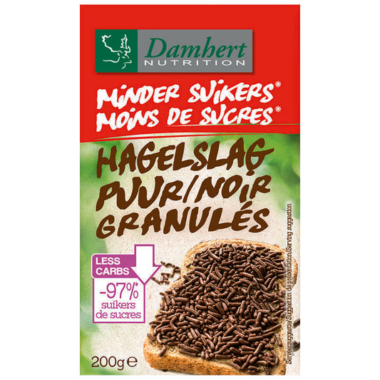 Damhert Hagelslag minder suiker 200g
