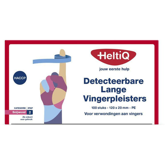 Heltiq Detect vingerpleister lang PE 120 x 20 100st