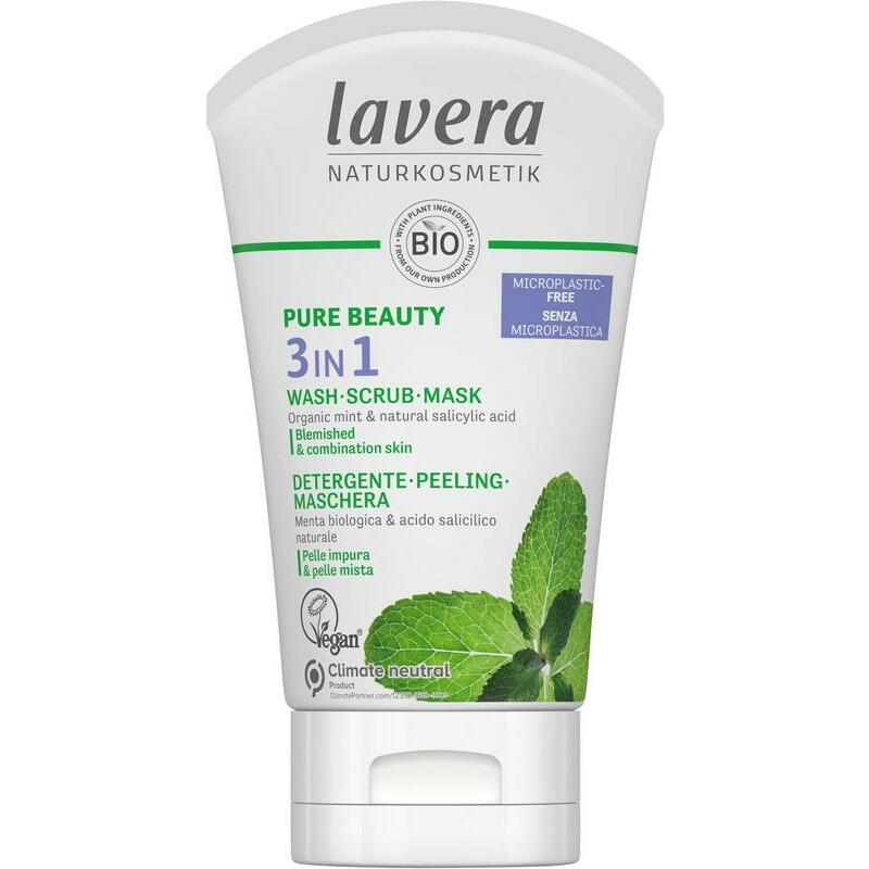 Lavera Pure Beauty 3in1 reiniger - peeling - masker EN-IT 125ml