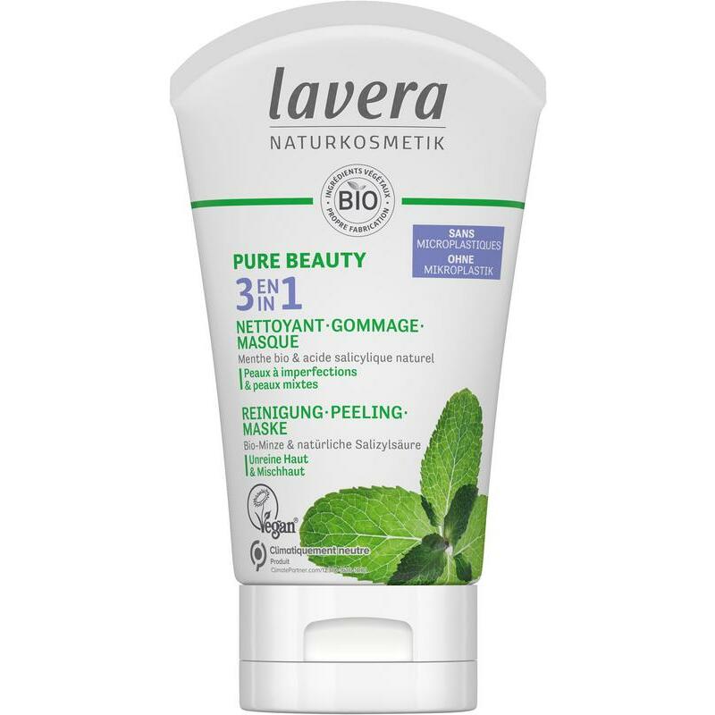 Lavera Pure Beauty 3in1 reiniger - peeling - masker FR-DE 125ml