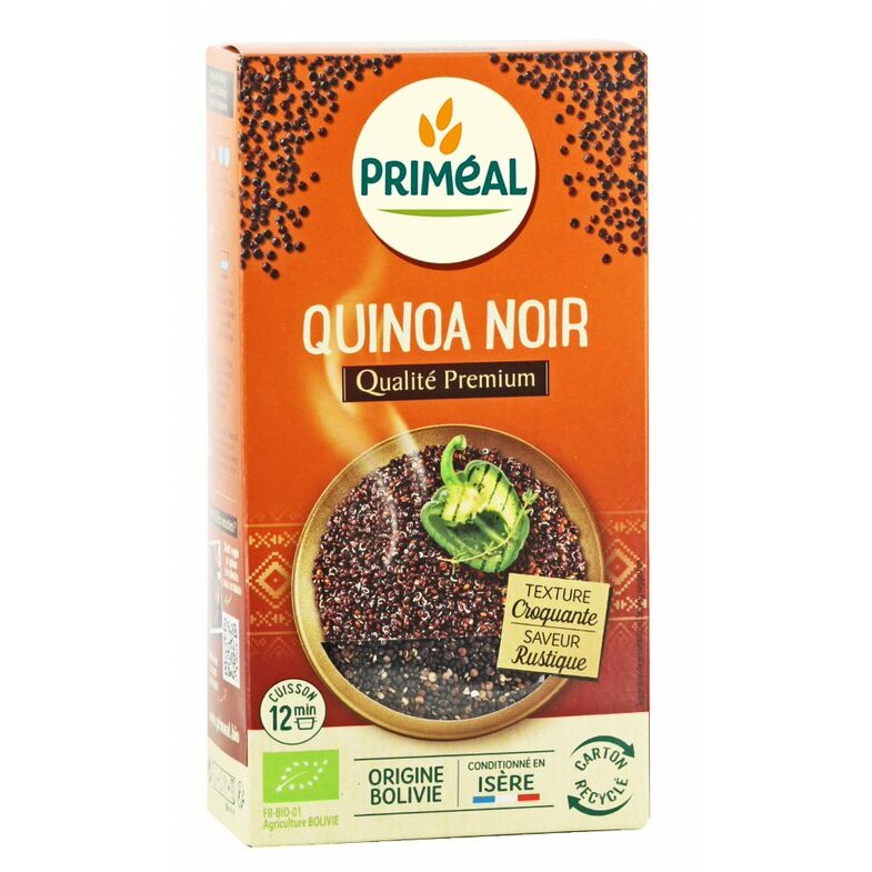 Primeal Quinoa real zwart bio 500g