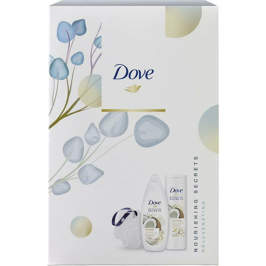 Dove Geschenkverpakking duo coconut en puff 1set