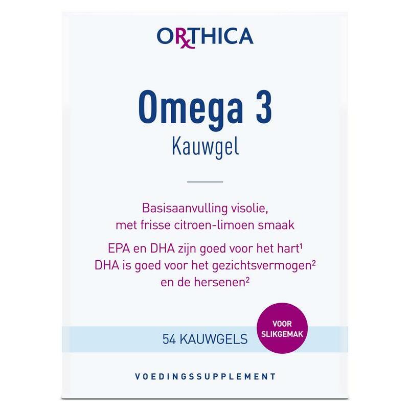 Orthica Omega 3 kauwgel 54st