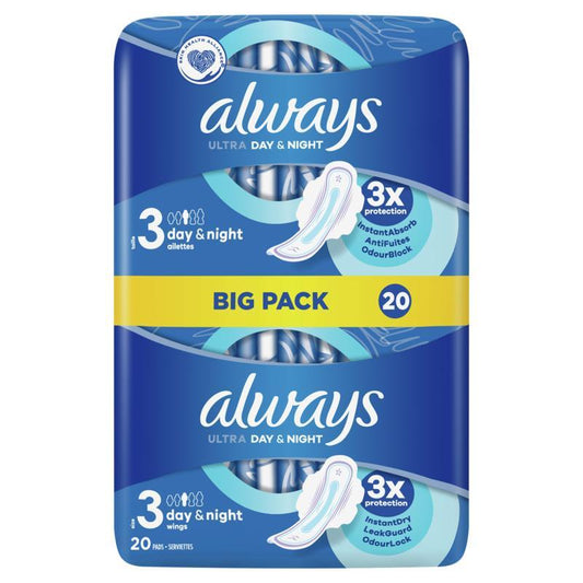 Always Maandverband ultra day & night (S3) vleugels 20st