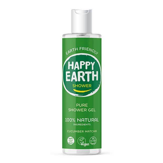 Happy Earth Pure shower gel cucumber matcha 300ml