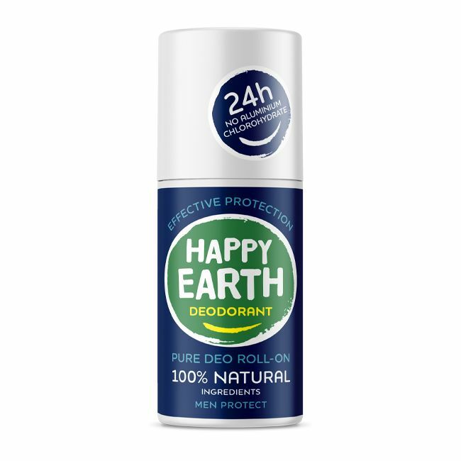 Happy Earth Pure deodorant roll-on men protect 75ml