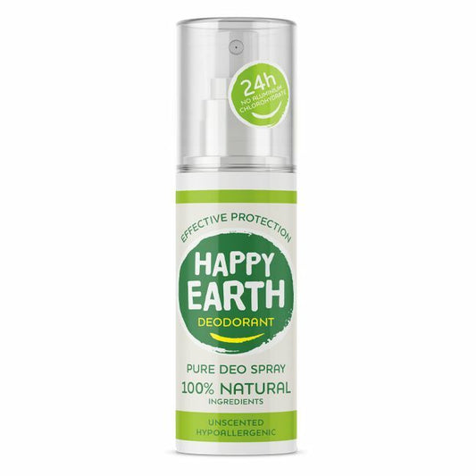 Happy Earth Pure deodorant spray unscented 100ml