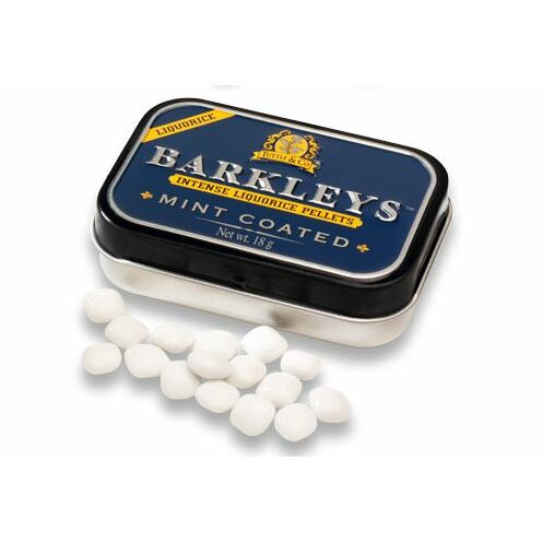 Barkleys Liquorice pellets mint coated 18g