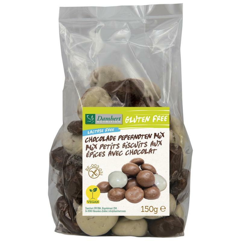 Damhert Chocolade pepernoten glutenvrij lactosevrij vegan 150g