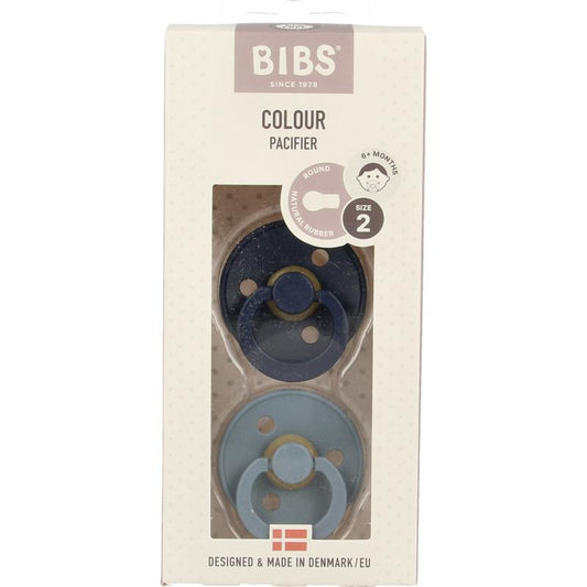 Bibs Fopspeen maat 2 - deep space/petrol 2pack 2st