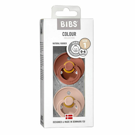 Bibs Fopspeen woodchuch/blush maat 2 2st