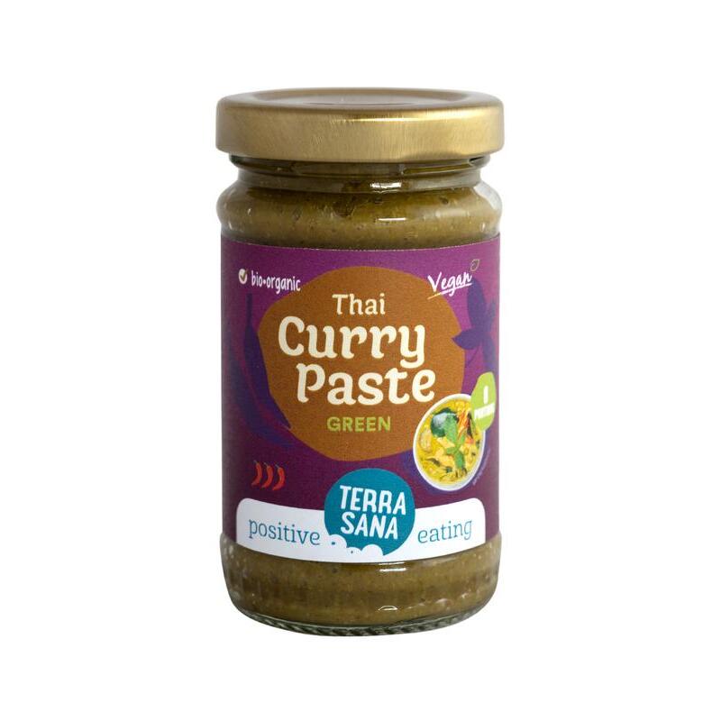 Terrasana Thaise groene currypasta bio 120g
