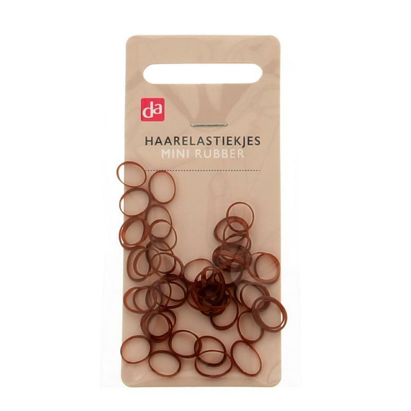 DA Haarelastiek rubber mini br 48st