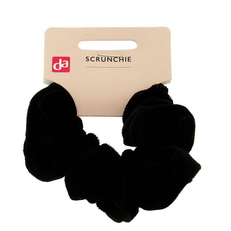 DA Scrunchie velvet zwart 1st